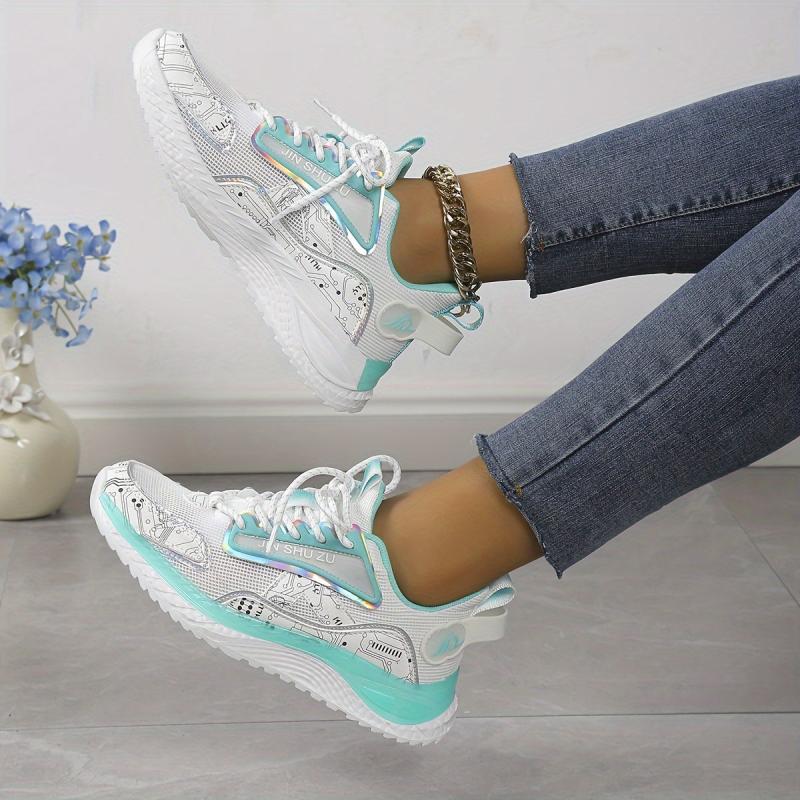 Women's Lace-up Mesh Running Shoes Outdoor Athletic Sneakers