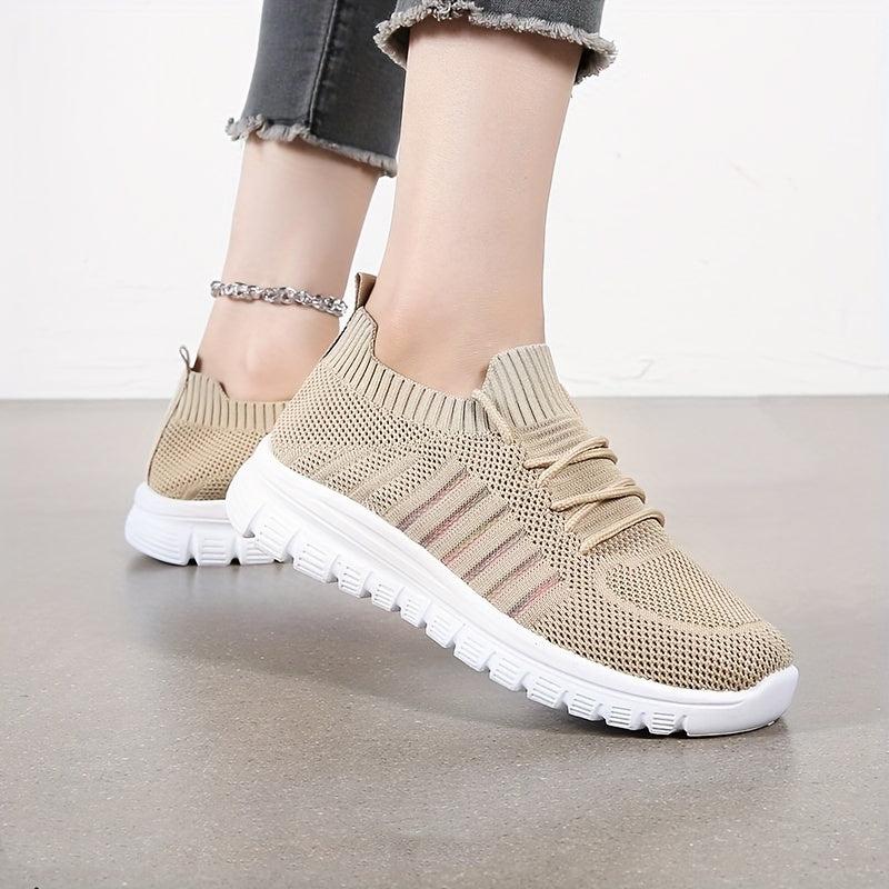 Women's Mesh Sneakers Lightweight Lace-up Running Shoes