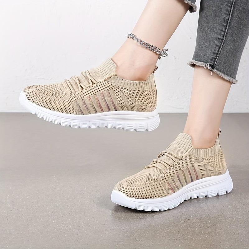 Women's Mesh Sneakers Lightweight Lace-up Running Shoes