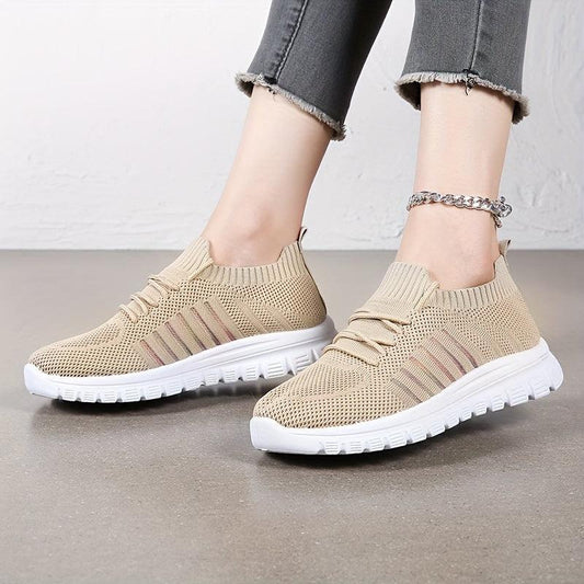 Women's Mesh Sneakers Lightweight Lace-up Running Shoes