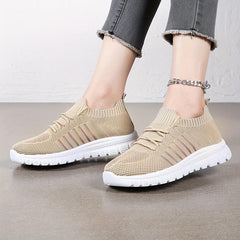 Women's Mesh Sneakers Lightweight Lace-up Running Shoes