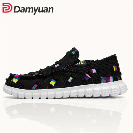 Colorful Lightweight Loafers Shoes Slip On Boat Shoes Casual Walking Shoes