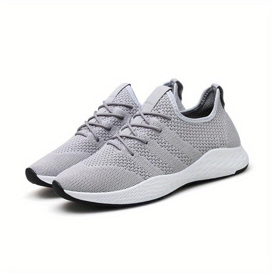 Women's Lace Up Woven Running Shoes Breathable Non slip Mesh Sneakers
