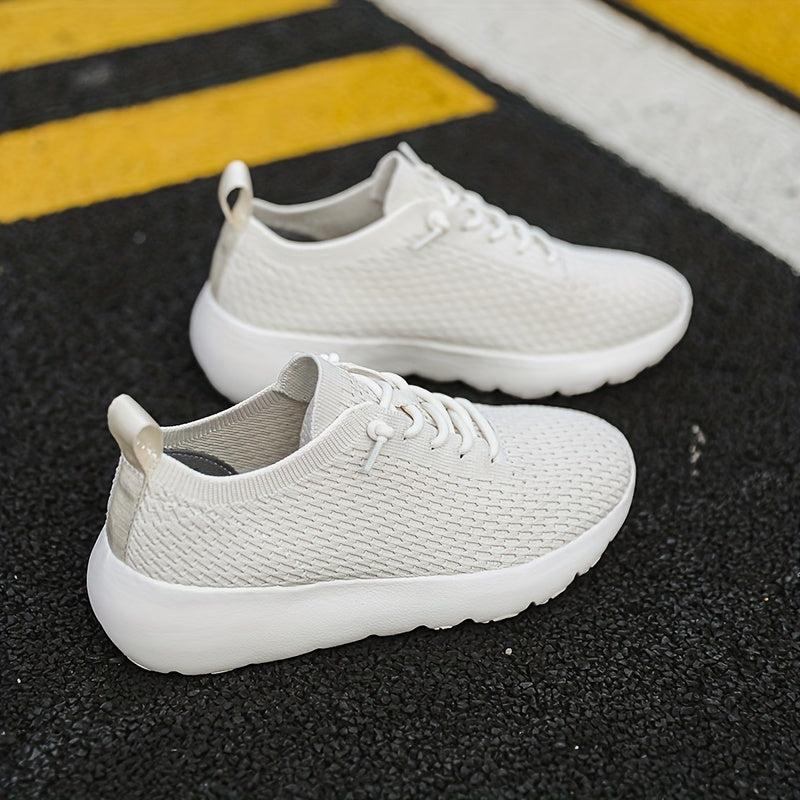 Women's Mesh Chunky Sneakers Lace Up Non slip Running Shoes