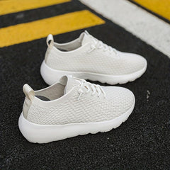 Women's Mesh Chunky Sneakers Lace Up Non slip Running Shoes