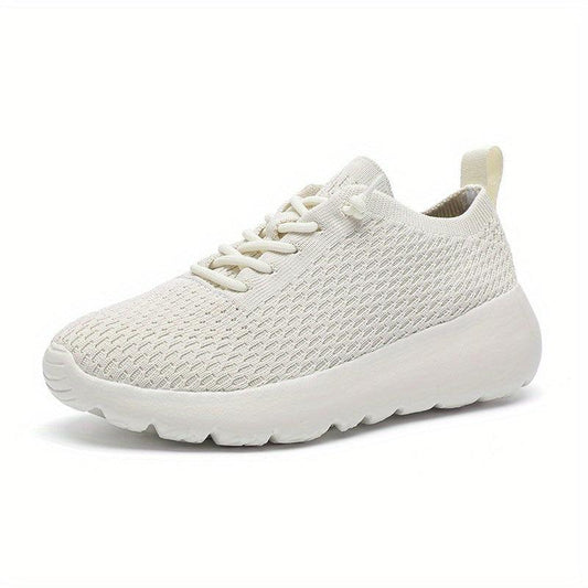 Women's Mesh Chunky Sneakers Lace Up Non slip Running Shoes