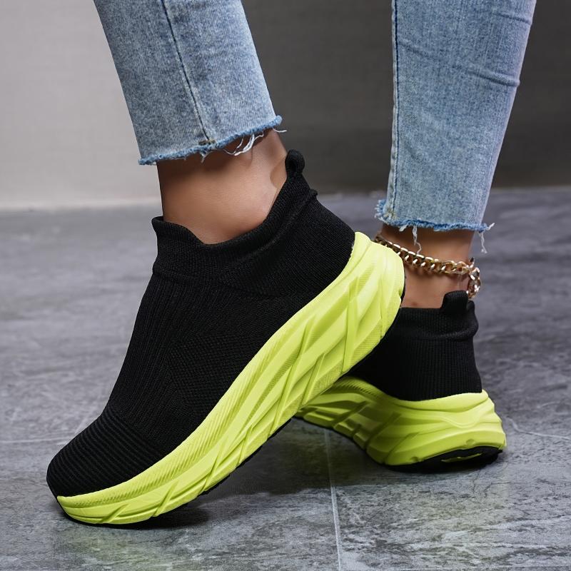 Women's Breathable Running Shoes Stylish Thick Bottom Sneakers