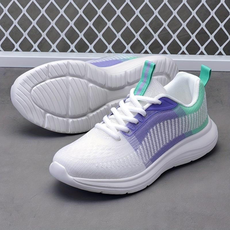 Women's Ombre Mesh Athletic Running Shoes Lace-up Casual Sneakers