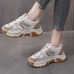 Chunky Sneakers Breathable Thick Sole Running Sneakers Women's Casual Shoes