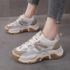 Chunky Sneakers Breathable Thick Sole Running Sneakers Women's Casual Shoes