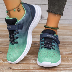 Women's Gradient Rhinestone Sports Shoes Lightweight Comfortable