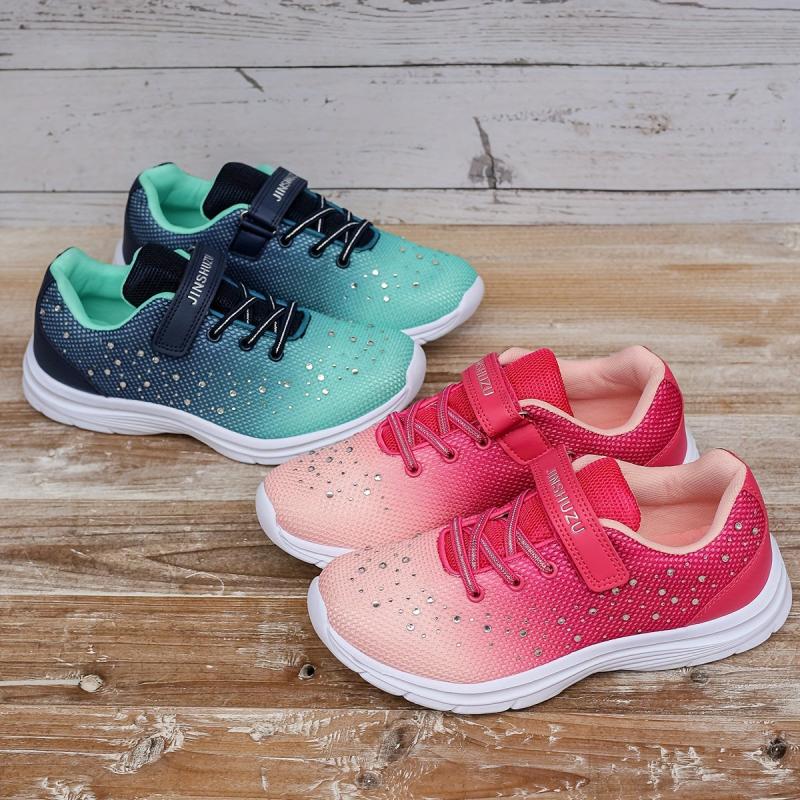 Women's Gradient Rhinestone Sports Shoes Lightweight Comfortable