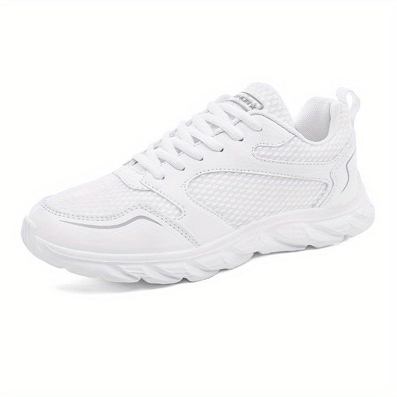 Women's Lightweight Lace-Up Outdoor Running Shoes Soft Sole Mesh Sneakers