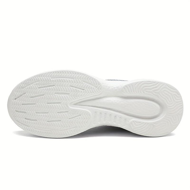 Soft Thick Bottom Shock Absorption Woven Shoes Mesh Breathable Running Shoes