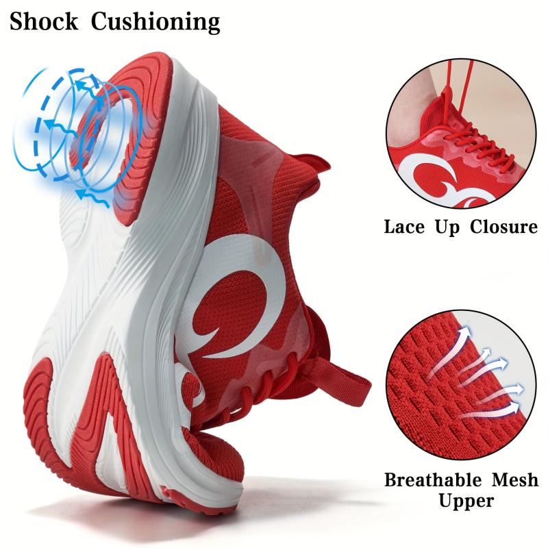 Breathable Soft Sole Running Shoes Shock Absorption Outdoor Sneakers