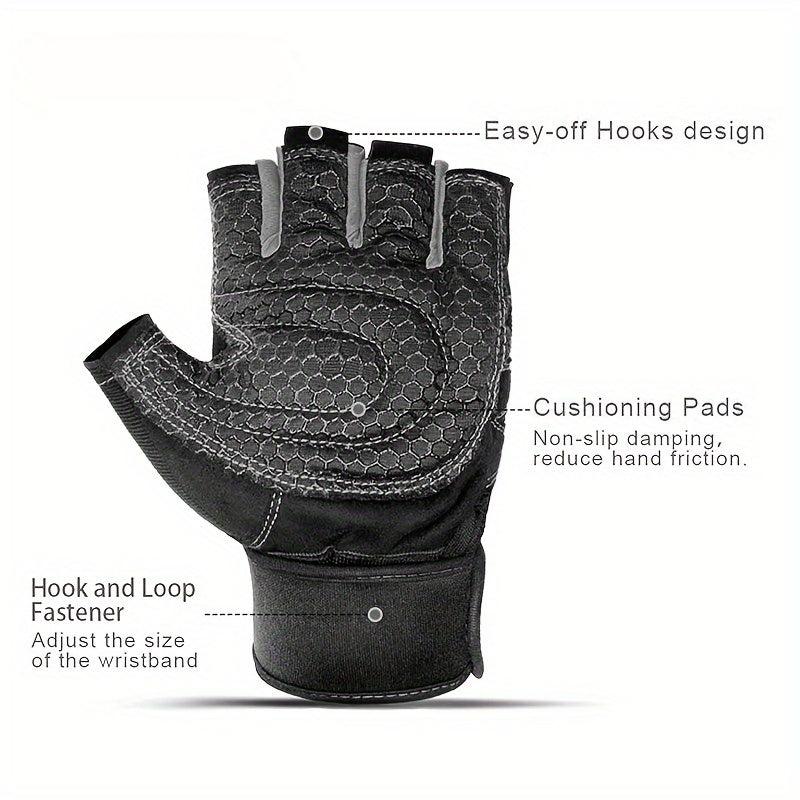 Unisex Breathable Fitness Gloves with Sunshade Closure