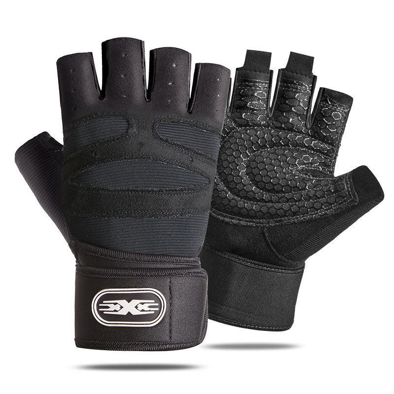 Unisex Breathable Fitness Gloves with Sunshade Closure