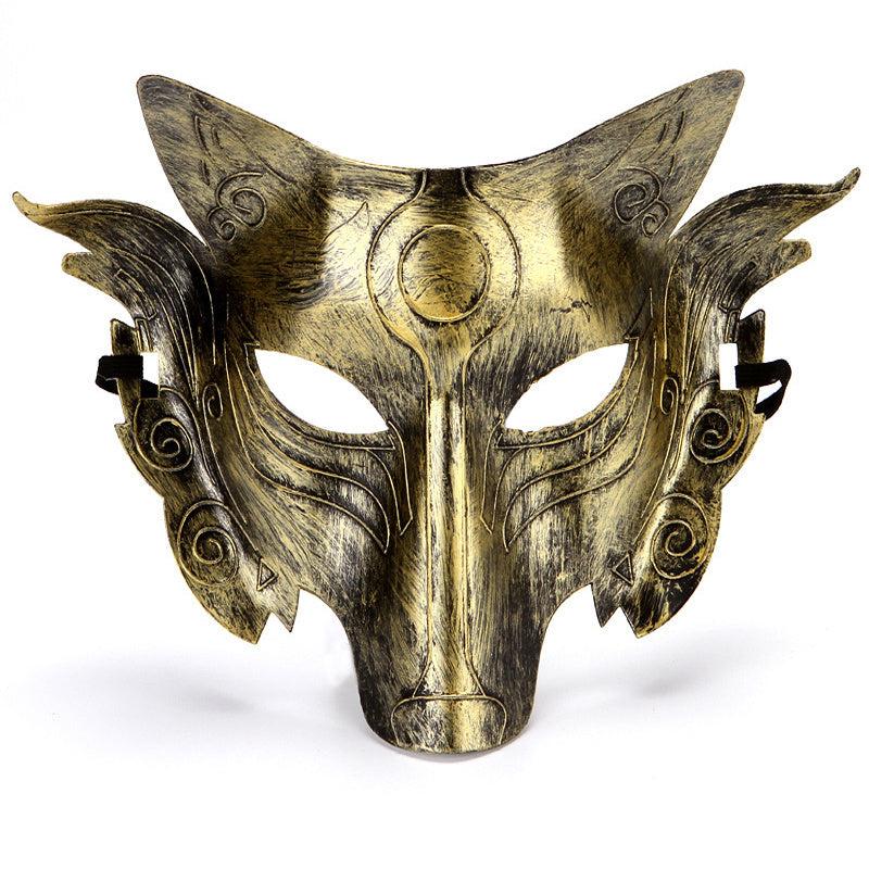 Wolf Mask Halloween Half Face Werewolf Mask Animal Masquerade Mask