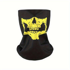 Men's Seamless Magic Bandana Cycling Mask Halloween Skull Head Scarf