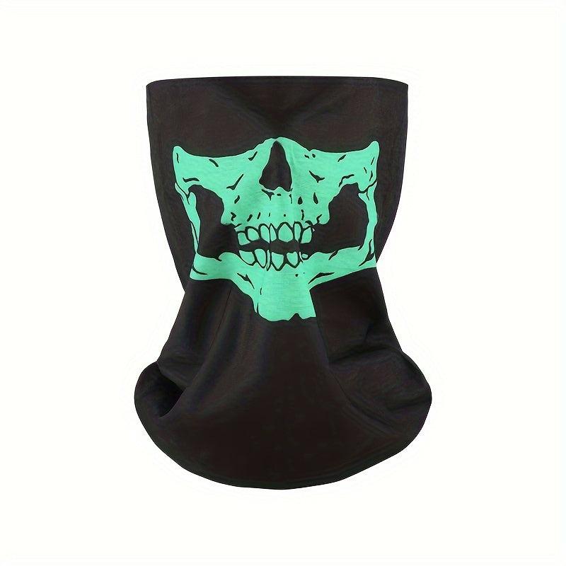 Men's Seamless Magic Bandana Cycling Mask Halloween Skull Head Scarf