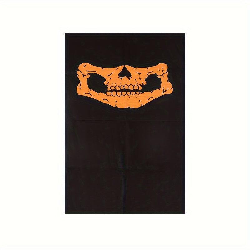 Men's Seamless Magic Bandana Cycling Mask Halloween Skull Head Scarf