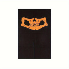 Men's Seamless Magic Bandana Cycling Mask Halloween Skull Head Scarf