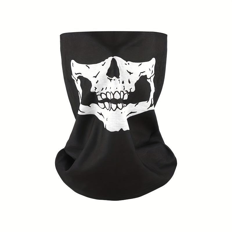 Men's Seamless Magic Bandana Cycling Mask Halloween Skull Head Scarf