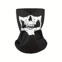 Men's Seamless Magic Bandana Cycling Mask Halloween Skull Head Scarf