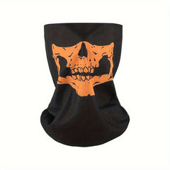 Men's Seamless Magic Bandana Cycling Mask Halloween Skull Head Scarf