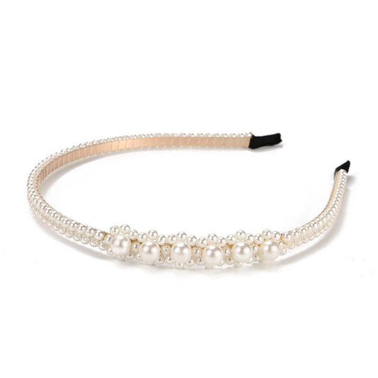 Faux Pearl Headband Retro Hair Headdress
