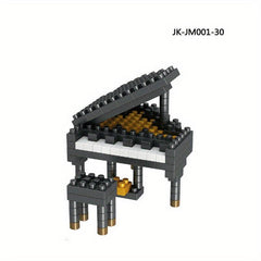 1PC Musical Instrument Bricks Building Set DIY Educational Toy