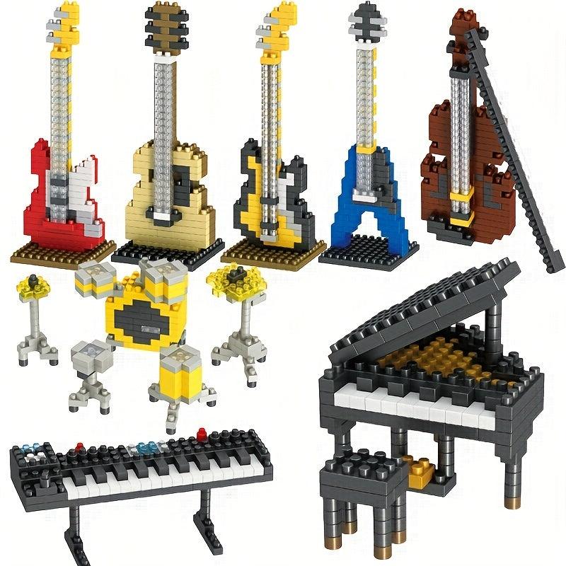 1PC Musical Instrument Bricks Building Set DIY Educational Toy
