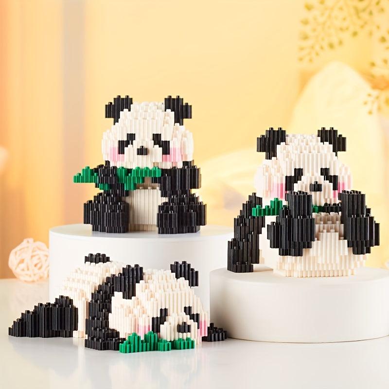 Panda Building Blocks Set Educational Toy Animal Gift For Kids