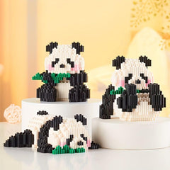 Panda Building Blocks Set Educational Toy Animal Gift For Kids