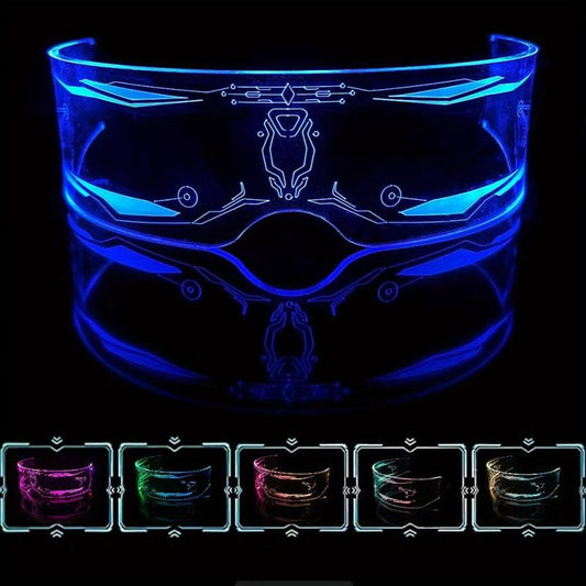 Light Up Glasses LCD Luminous Glasses Party Sci Fi Glowing Glasses