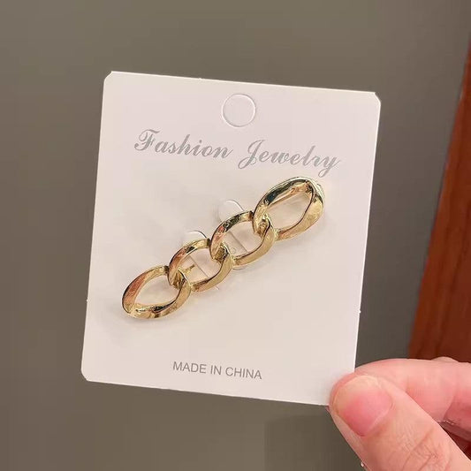 Men's Chain Pin Brooch Waist Tighting Clip Safety Pin Brooch Sweater