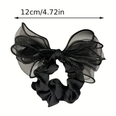 Organza Rhinestone Hair Ring Elastic Head Rope Hair Accessories
