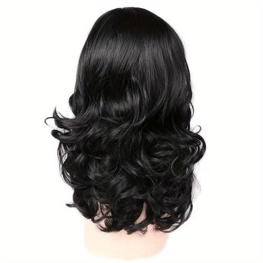 Shoulder Length Loose Wave Wig Synthetic Woven Wig