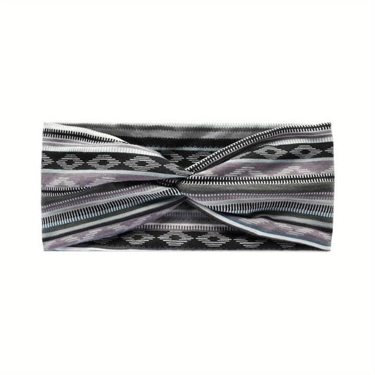 Colorful Striped Yoga Sports Headband Women's Hair Accessories