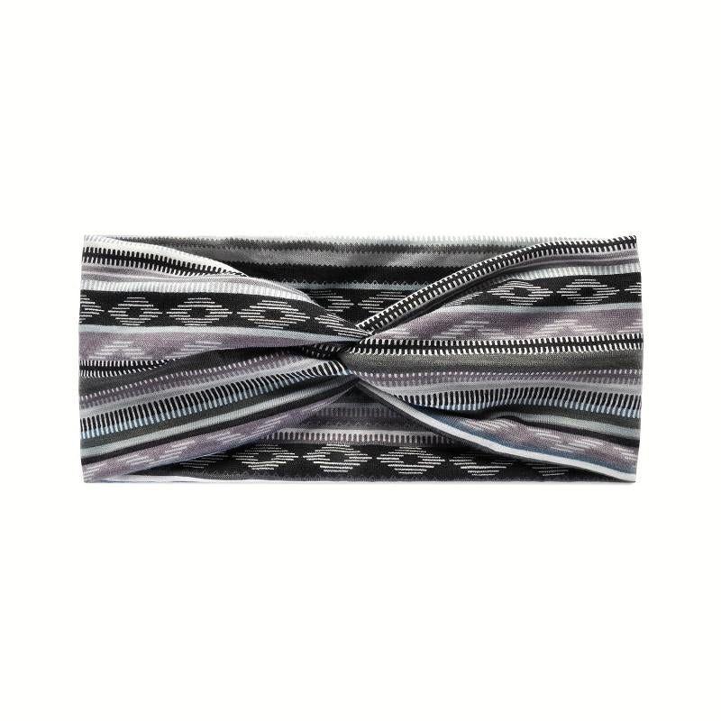 Colorful Striped Yoga Sports Headband Women's Hair Accessories