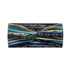 Colorful Striped Yoga Sports Headband Women's Hair Accessories
