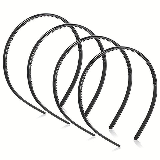 4pcs Plastic Hair Bands Tooth Comb Anti slip Accessories For Makeup