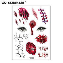 Halloween Funny Mouth Stickers Makeup Costume Mouth Face Sticker