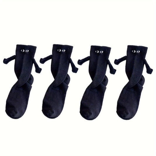 Creative Magnetic Holding Hands Socks Couple Suit
