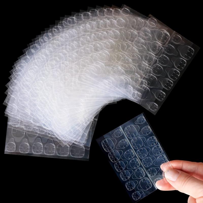 50 Sheets Nail Glue Stickers For Press On Nails Waterproof Double Sided
