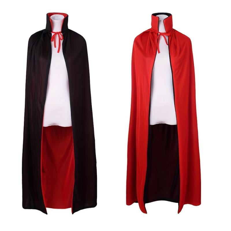 Adult Halloween Costume Cloak Red Death Vampire Witch Cloak