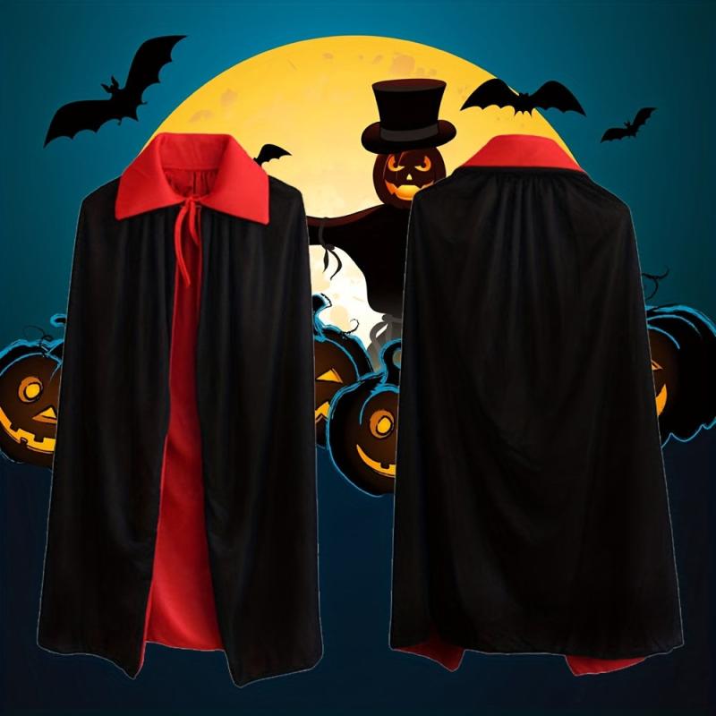 Adult Halloween Costume Cloak Red Death Vampire Witch Cloak