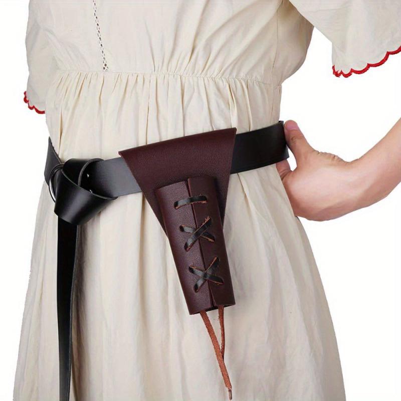 Medieval Leather Sword Belt Viking Combat Knight PU Leather Cover