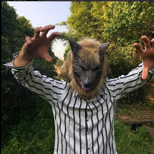 Werewolf Masks Birthday Halloween Scary Ghost Wolf Head Cover