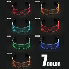 LED Luminous Glasses For Men Future Sense Of Technology Glasses